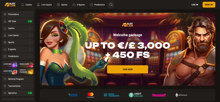 Slot Lair casino welcome package of up to €/£3,000 plus 450 free spins Slot Lair casino welcome package of up to €/£3,000 plus 450 free spins